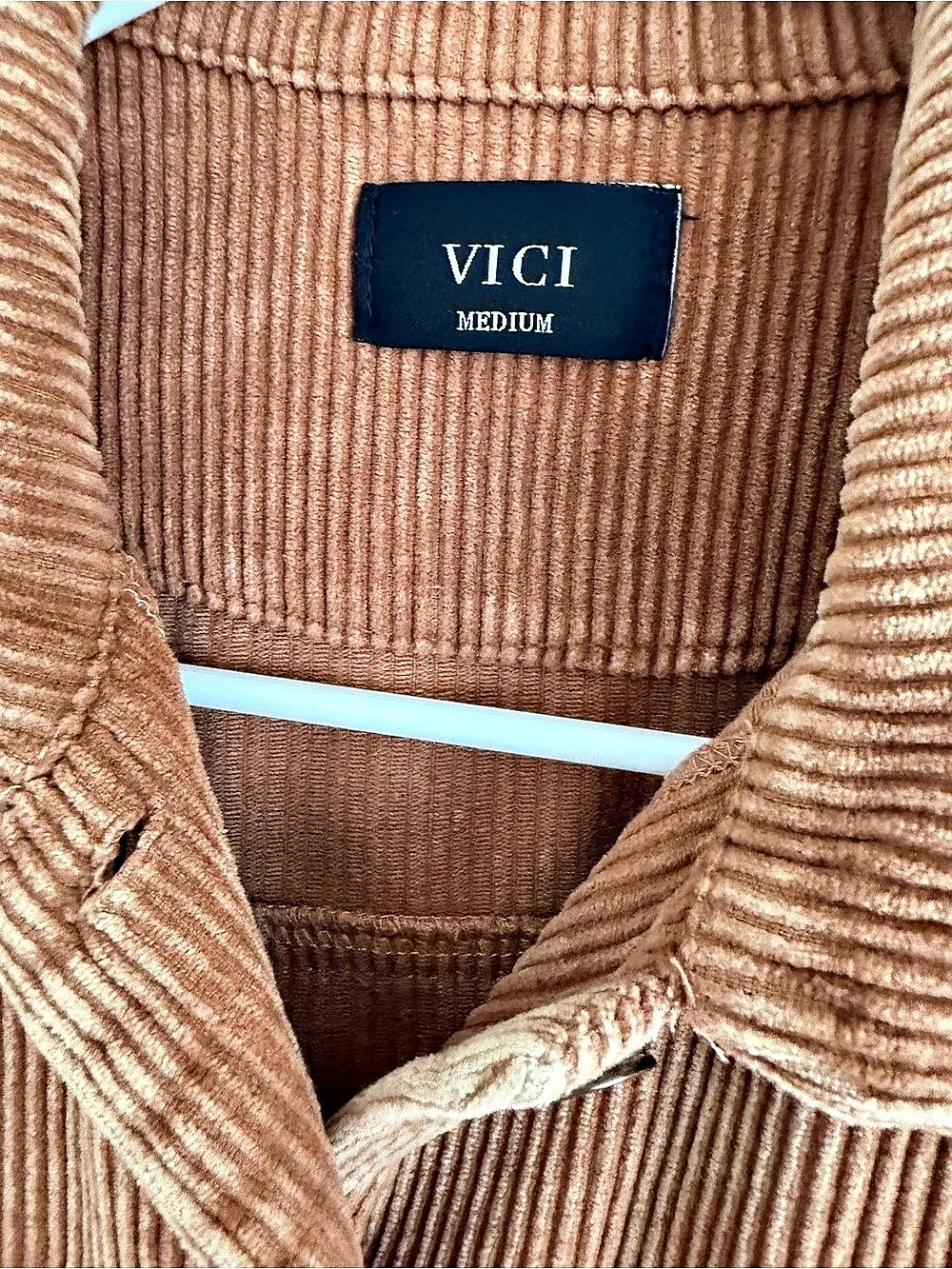 VICI Distressed Corduroy Jacket - Picture 3 of 4